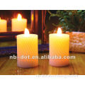 wax spiral led candle with 5H/10H time feature